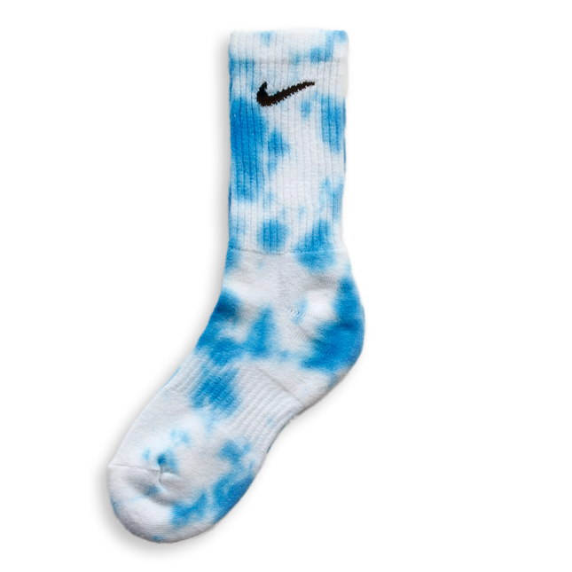 Nike Tie Dye Socks Sky Blue by CARE STUDIOS