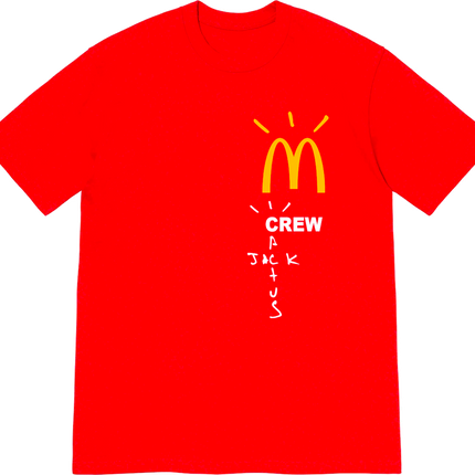Travis Scott x McDonald's Crew T-shirt Red