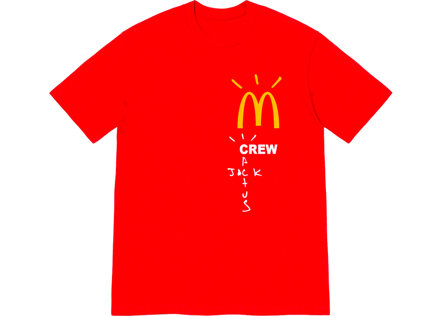 Travis Scott x McDonald's Crew T-shirt Red