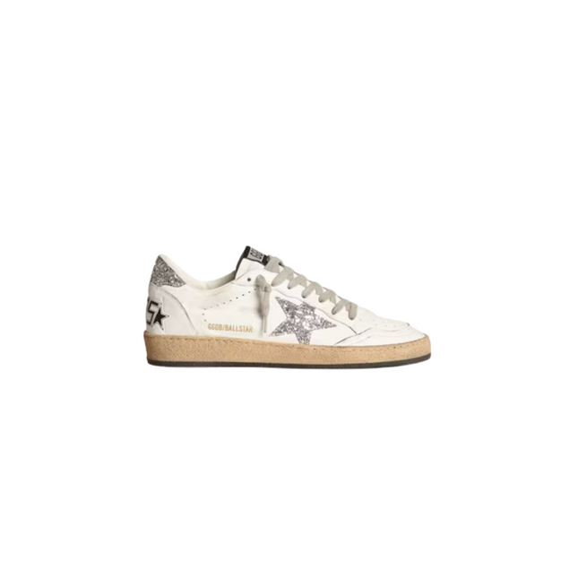 Golden Goose Ballstar Silver White