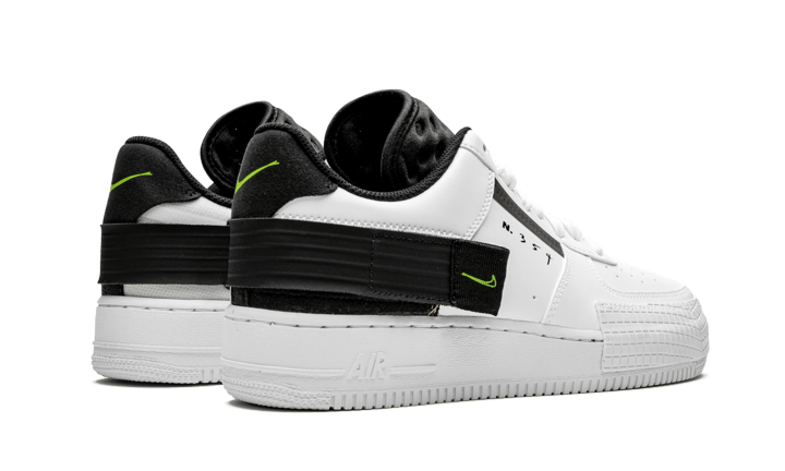 Nike Air Force 1 Low Drop Type White Black Volt AT7859 101 Anywhim