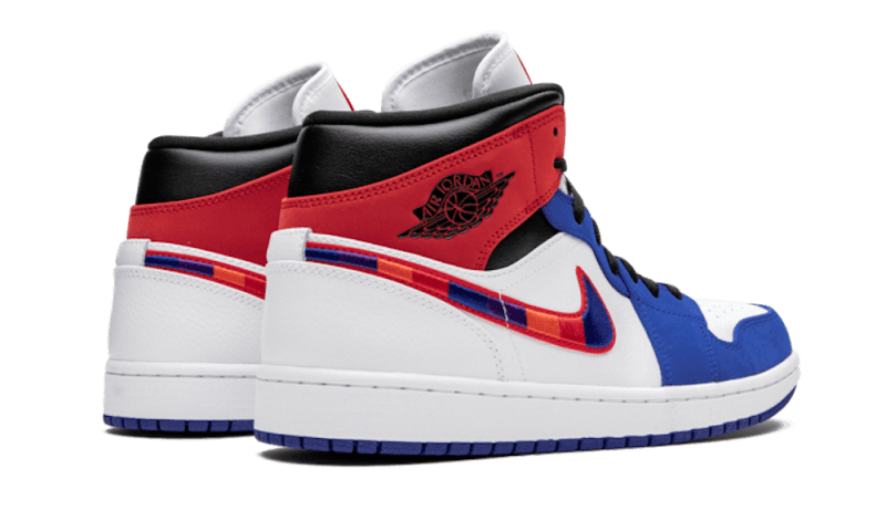 Air Jordan Air Jordan 1 Mid Multicolor Swoosh - 852542-146 / BQ6931-146