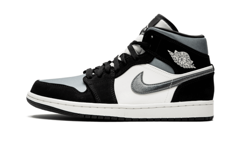 Air Jordan Air Jordan 1 Mid Satin Grey Toe - 852542-011