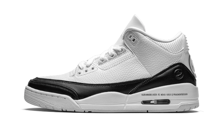 Air Jordan Air Jordan 3 Retro Fragment White Black - DA3595-100