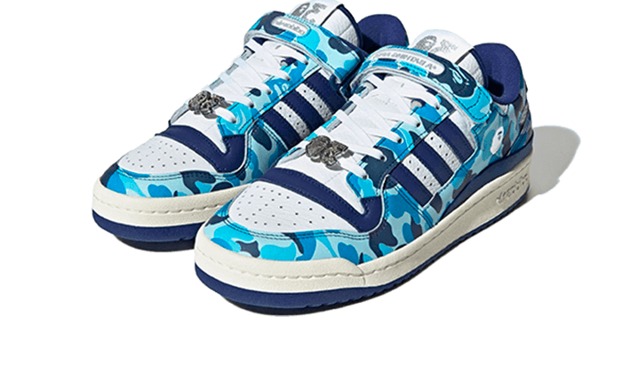 Adidas Adidas Forum 84 Low Bape 30th Anniversary Blue Camo - ID4772