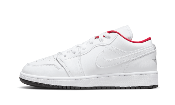 Air Jordan Air Jordan 1 Low White Gym Red - 553560-164