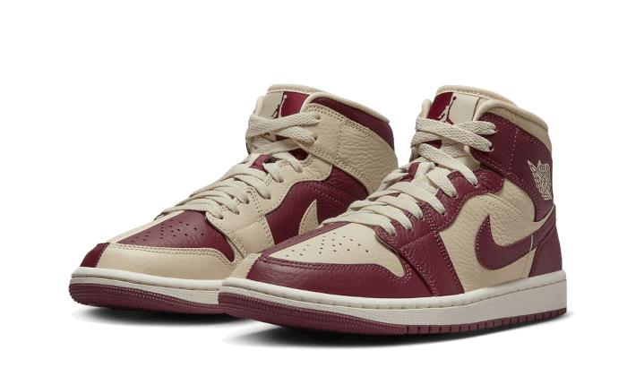 Air Jordan Air Jordan 1 Mid Split Beach Cherrywood Red - DR0501-200